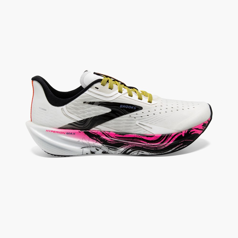 Chaussures Running Route Brooks Hyperion Max Blanche Noir Femme | CAN-7924103